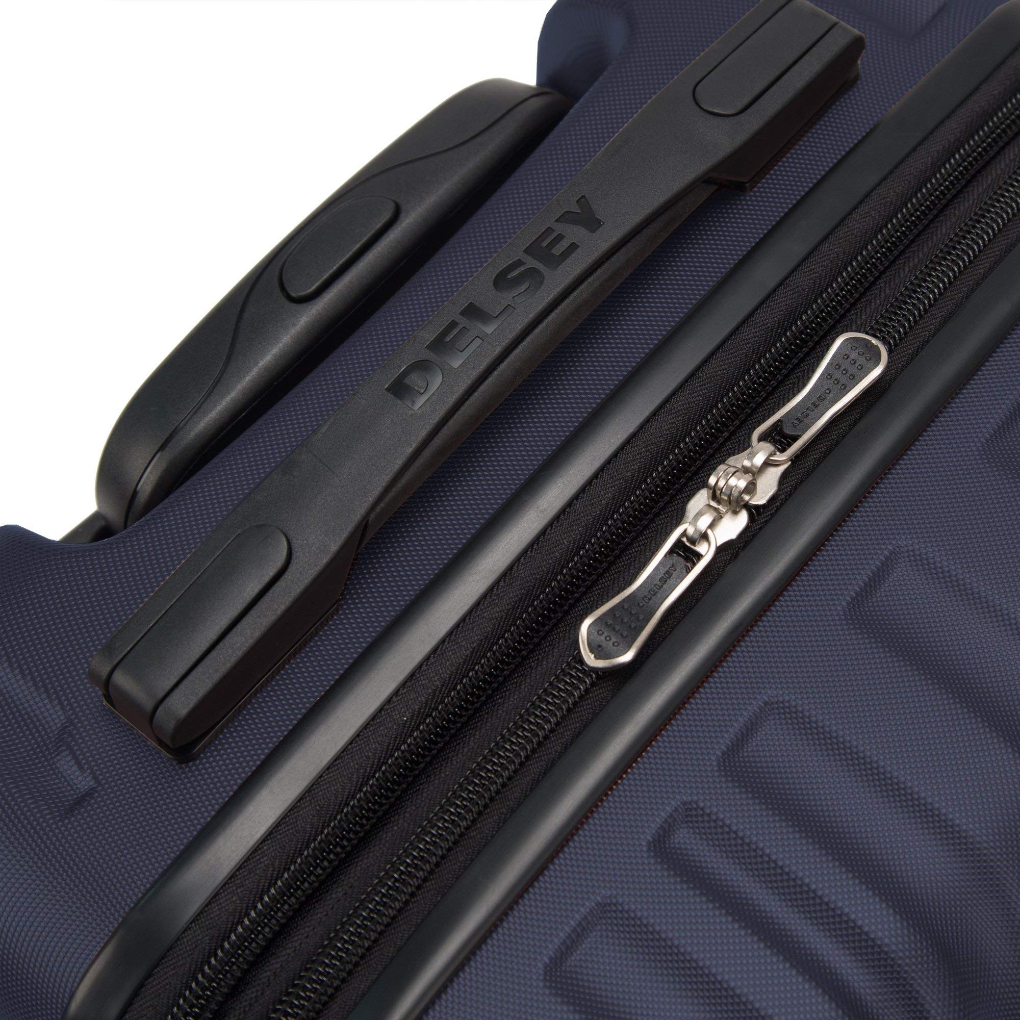 Delsey Alexis Lightweight Luggage, 4-Wheel Spinners Hardshell Suitcase, Expandable with TSA Lock  ( Navy , Carry-On 21-Inch ) Navy Carry On 21 Inch U4