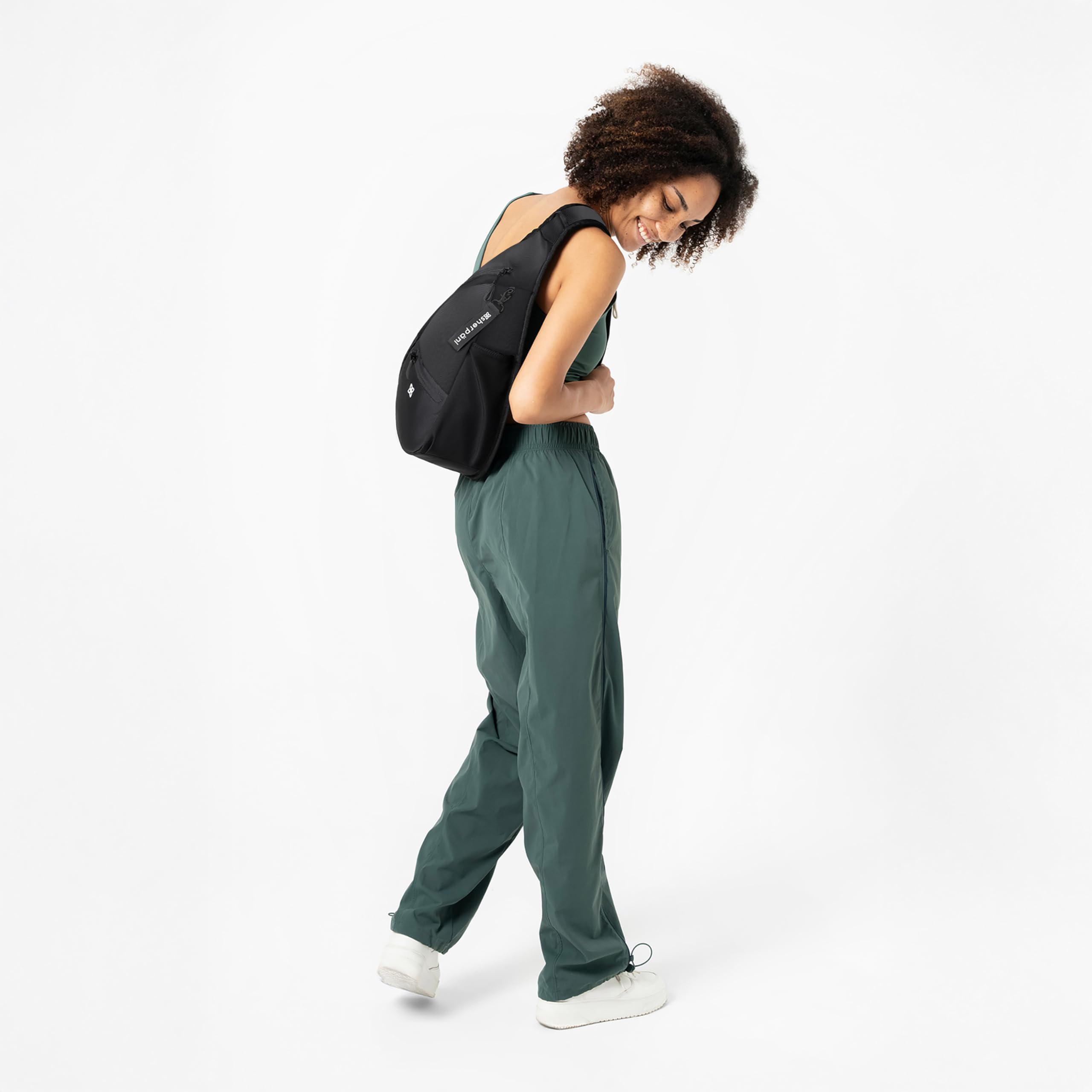 Sherpani Esprit, Sling Backpack, 10L Travel Bag, Women Shoulder Sling Purse, Crossbody Backpack, Travel Gifts, Pickleball Bag, RFID Protection, Fits 10 Inch Tablet ( Raven , One Size ) Raven One Size U1