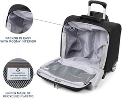 Travelpro Maxlite 5 Softside Lightweight Rolling Underseat Tote Upright 2 Wheel Bag, Men and Women ( Black , 16-Inch ) Black 16 Inch U23