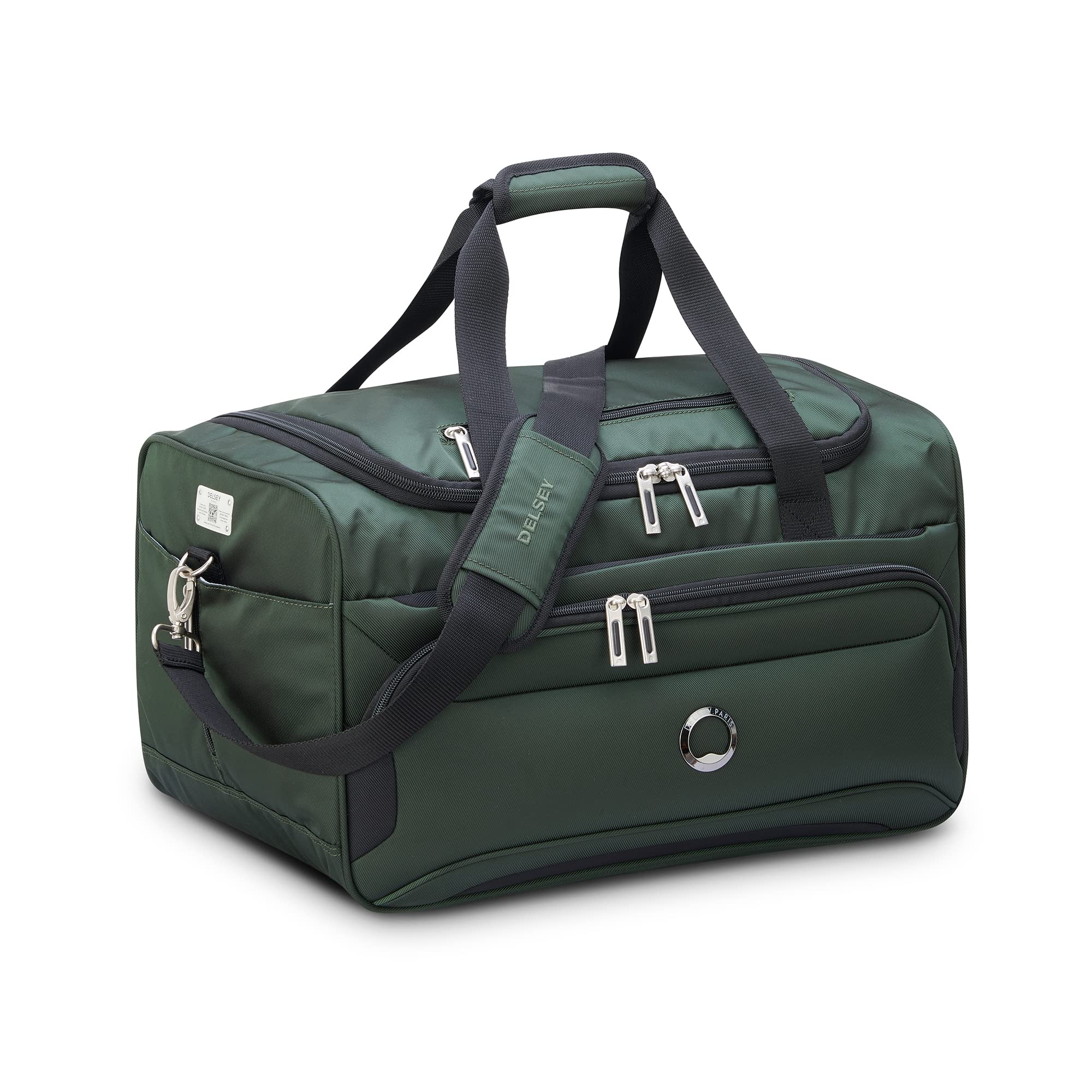 DELSEY Paris Sky Max 2.0 Duffle Carry-on Bag ( Green , 4 Piece Set w/Underseater ) Green 4 Piece Set W Underseater U1