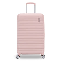 American Tourister Stratum 3.0, Airline Approved, Durable Hardside Luggage, Expands 1.5", RightHeight Adjustable Handle ( Pink Blush , Medium - Checked ) Pink Blush Medium Checked U1