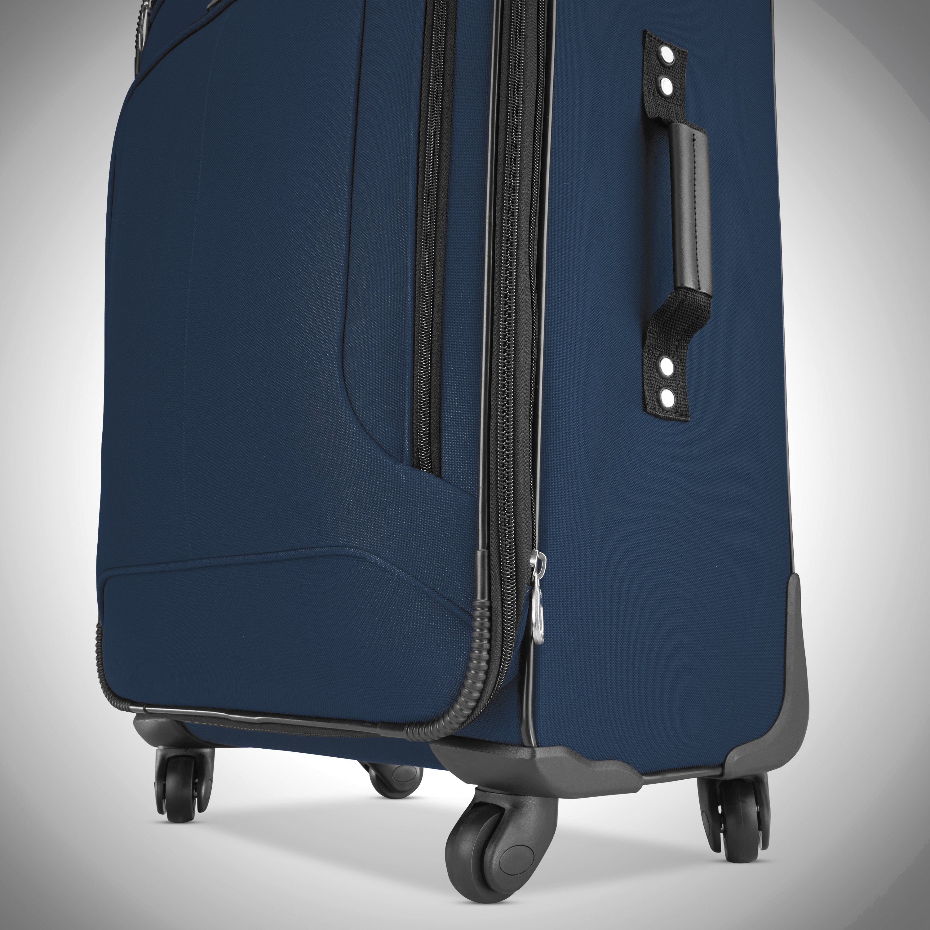 American Tourister Pop Max Softside Luggage with Spinner Wheels ( Navy , Carry-On 21-Inch ) Navy Carry On 21 Inch U3
