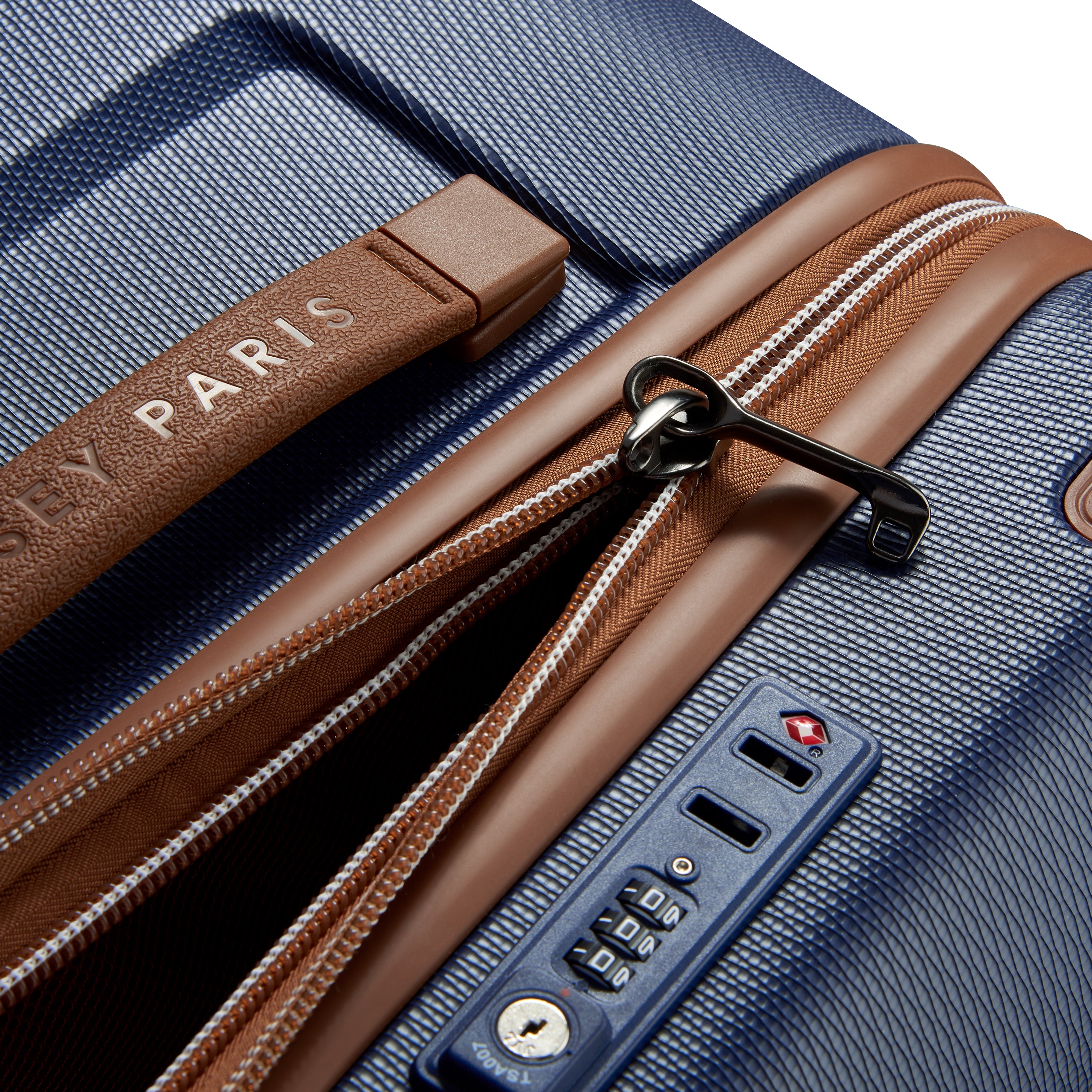 DELSEY Paris Chatelet Air 2.0 Hardside Luggage with Spinner Wheels ( Navy Blue , Checked-26 Inch Trunk ) Navy Blue Checked 26 Inch Trunk U3