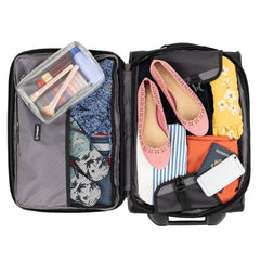 Travelpro Crew Expert Global Carry-on Expandable Rollaboard ( Jet Black , One Size ) Jet Black One Size U1