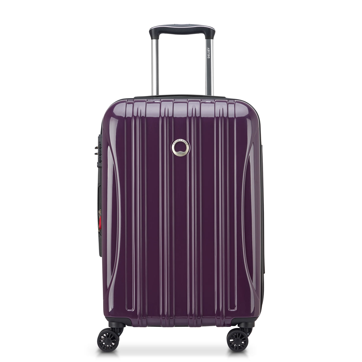 DELSEY Paris Helium Aero Hardside Expandable Luggage with Spinner Wheels ( Plum , Carry-On 21 Inch ) Plum Carry On 21 Inch U9