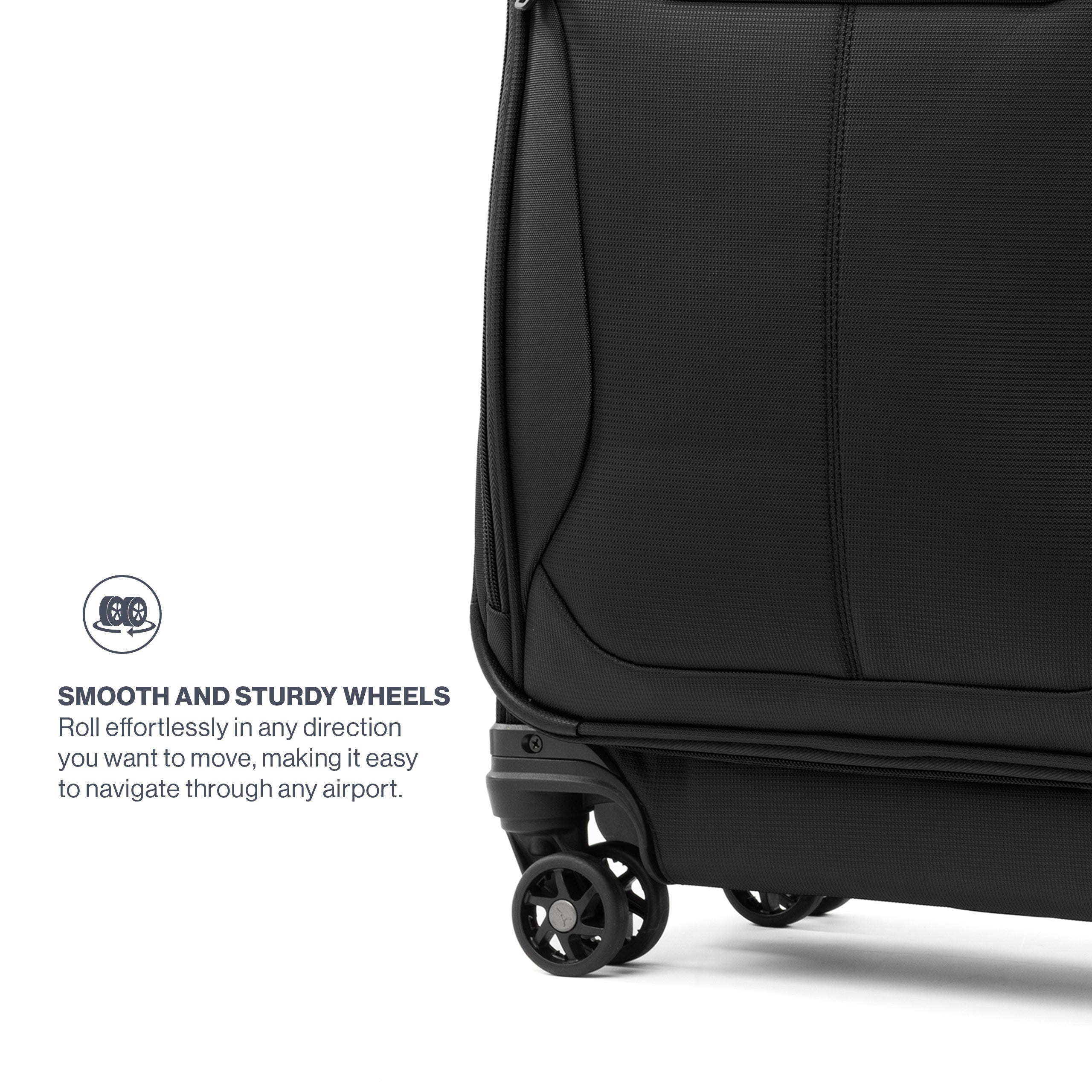 Travelpro Tourlite Softside Expandable Luggage with 4 Spinner Wheels, Lightweight Suitcase, Men and Women ( Black , Carry-On 21-Inch ) Black Carry On 21 Inch U33