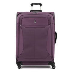 Travelpro Tourlite Softside Expandable Luggage with 4 Spinner Wheels, Lightweight Suitcase, Men and Women ( Deep Purple , Checked-Large 29-Inch ) Deep Purple Checked Large 29 Inch U1