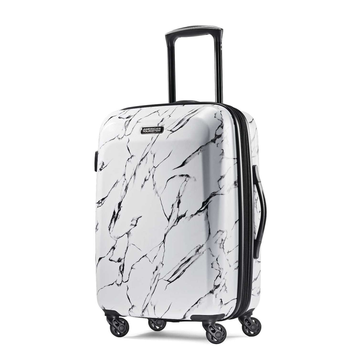 American Tourister Moonlight Hardside Expandable Luggage with Spinner Wheels ( Marble , Carry-On 21-Inch ) Marble Carry On 21 Inch U1
