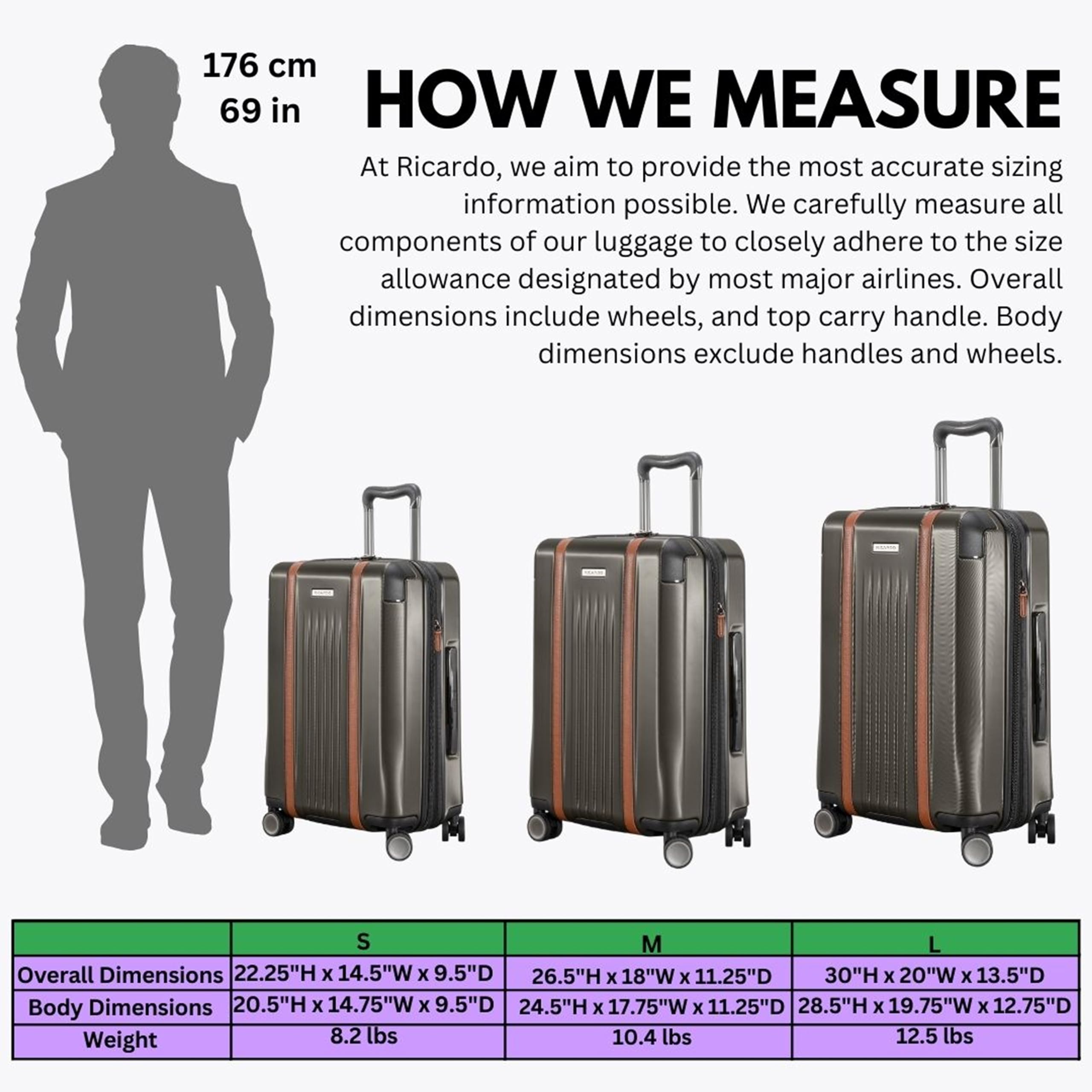 Ricardo Beverly Hills Montecito 2.0 Hardside with Dual Spinning Wheels, Expandable with Comfort Grip for Easy Packing and Moving, Men and Women ( Graphite , Check-In Large 29-Inch ) Graphite Check In Large 29 Inch U1