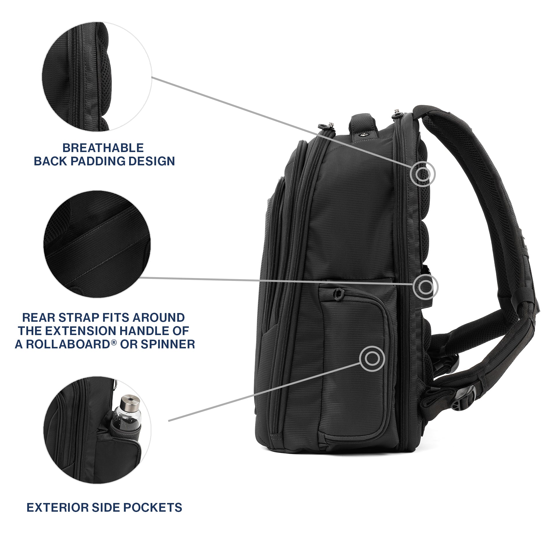 Travelpro Tourlite Laptop Backpack ( Black , One Size ) Black One Size U6