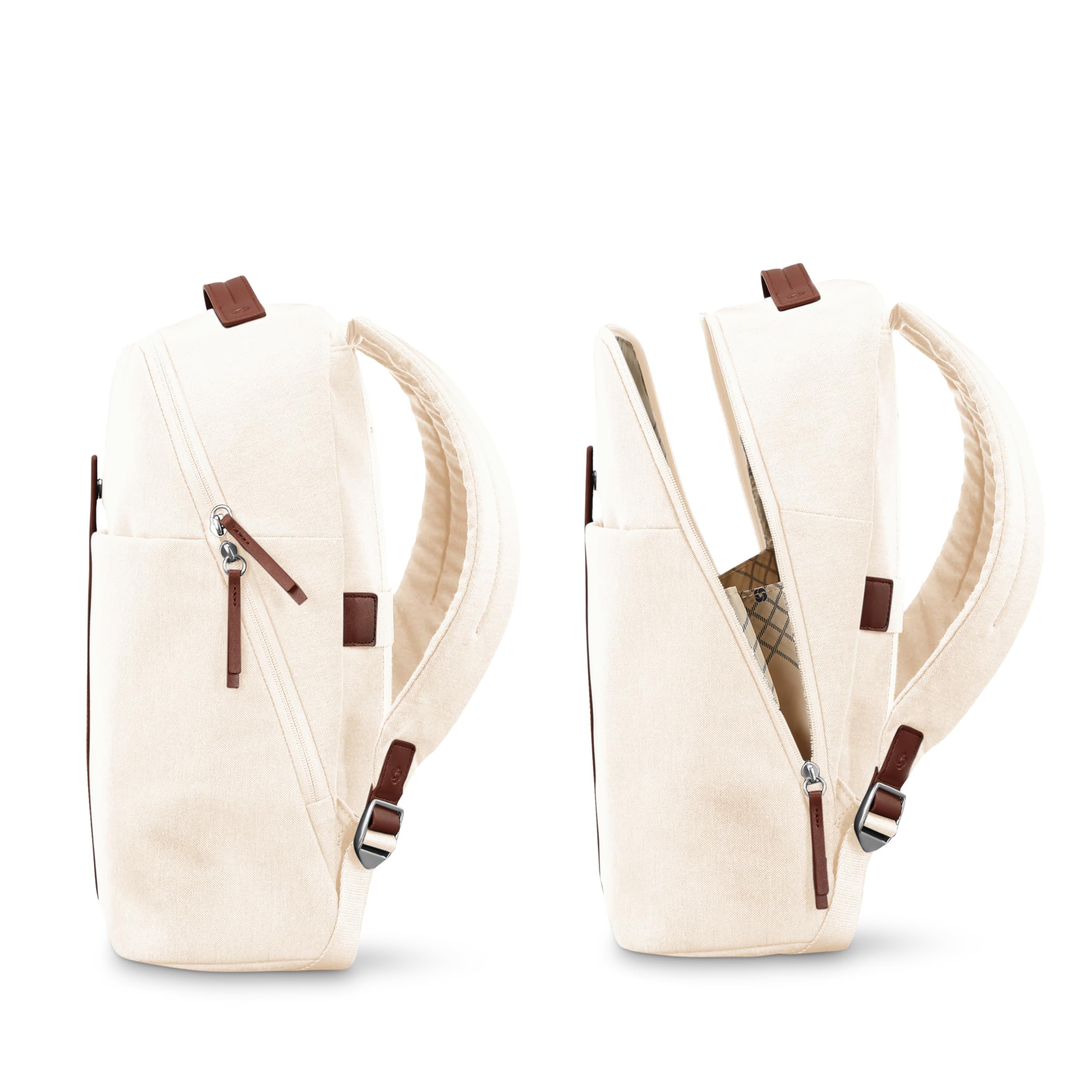 Samsonite Virtuosa Carry-On Travel Backpack with Padded Laptop Sleeve ( Off-white , One Size ) Off-white One Size U1