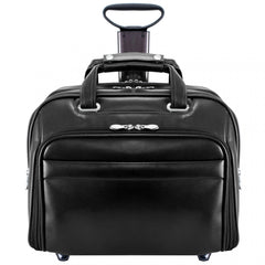 McKlein USA Midway 15.6" Leather Detachable Wheeled Laptop Briefcase Black One Size U2