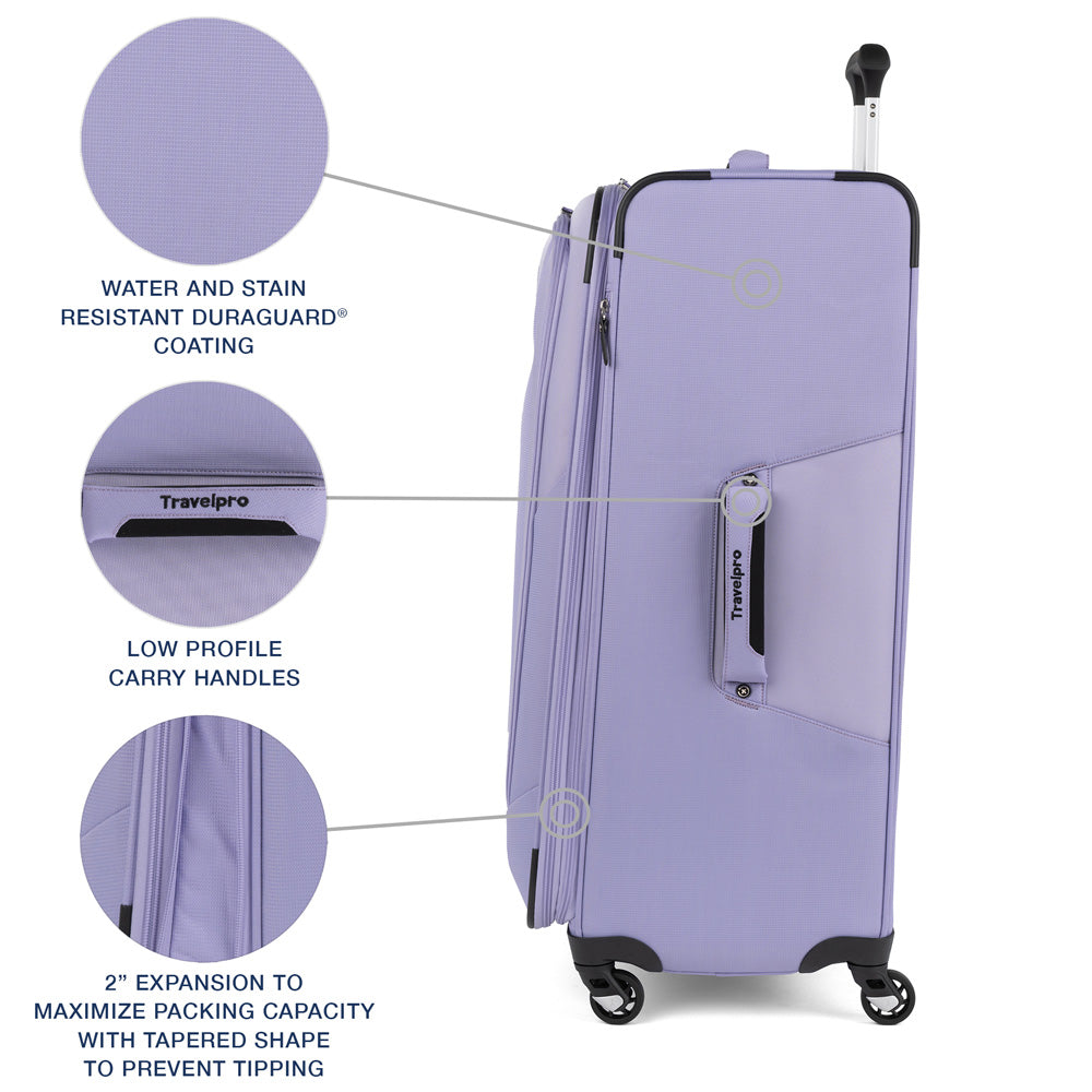 Travelpro Maxlite 5 Softside Expandable Luggage with 4 Spinner Wheels, Lightweight Suitcase, Men and Women U1