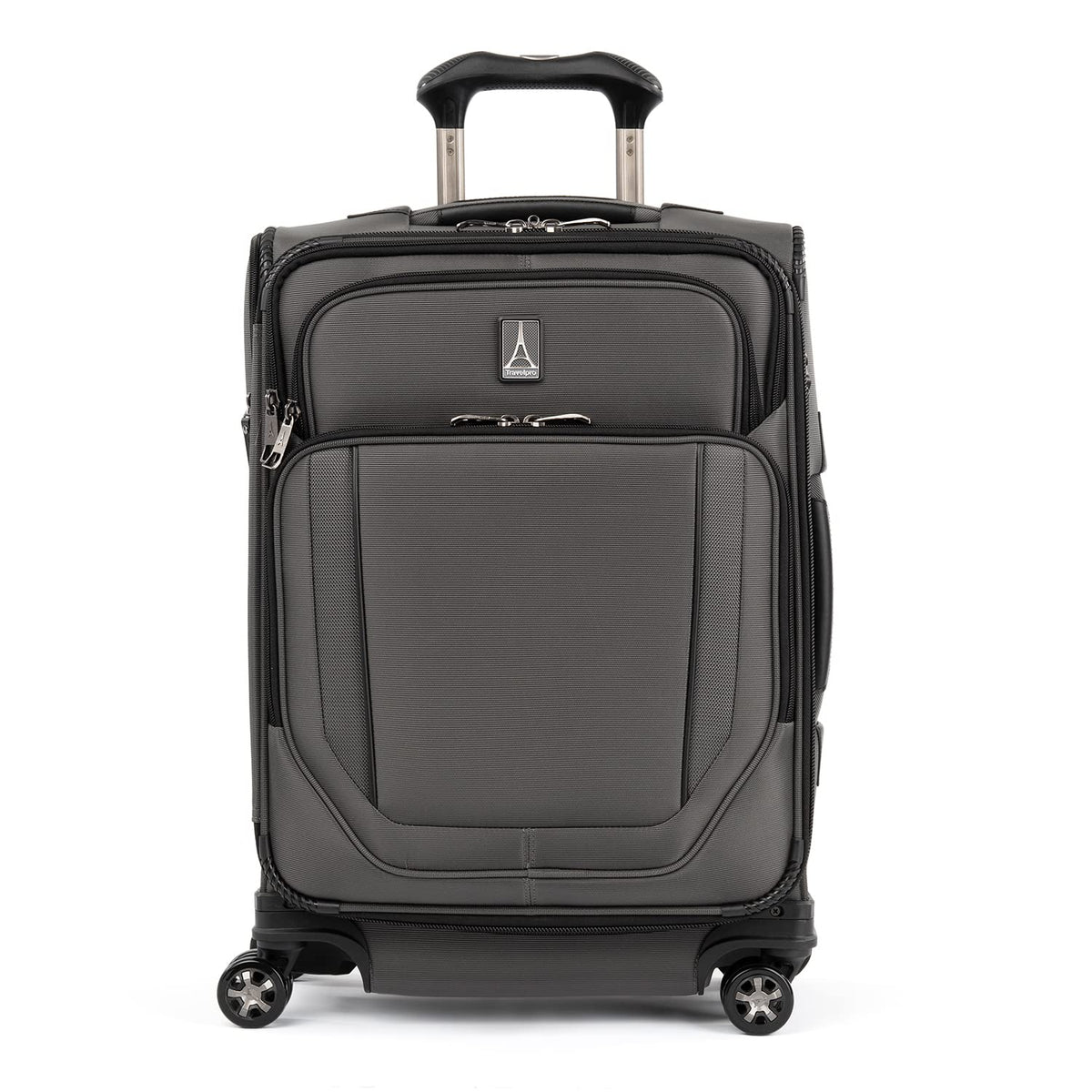 Travelpro Crew Versapack Softside Expandable Spinner Wheel Luggage Titanium Grey Carry On 21 Inch U2
