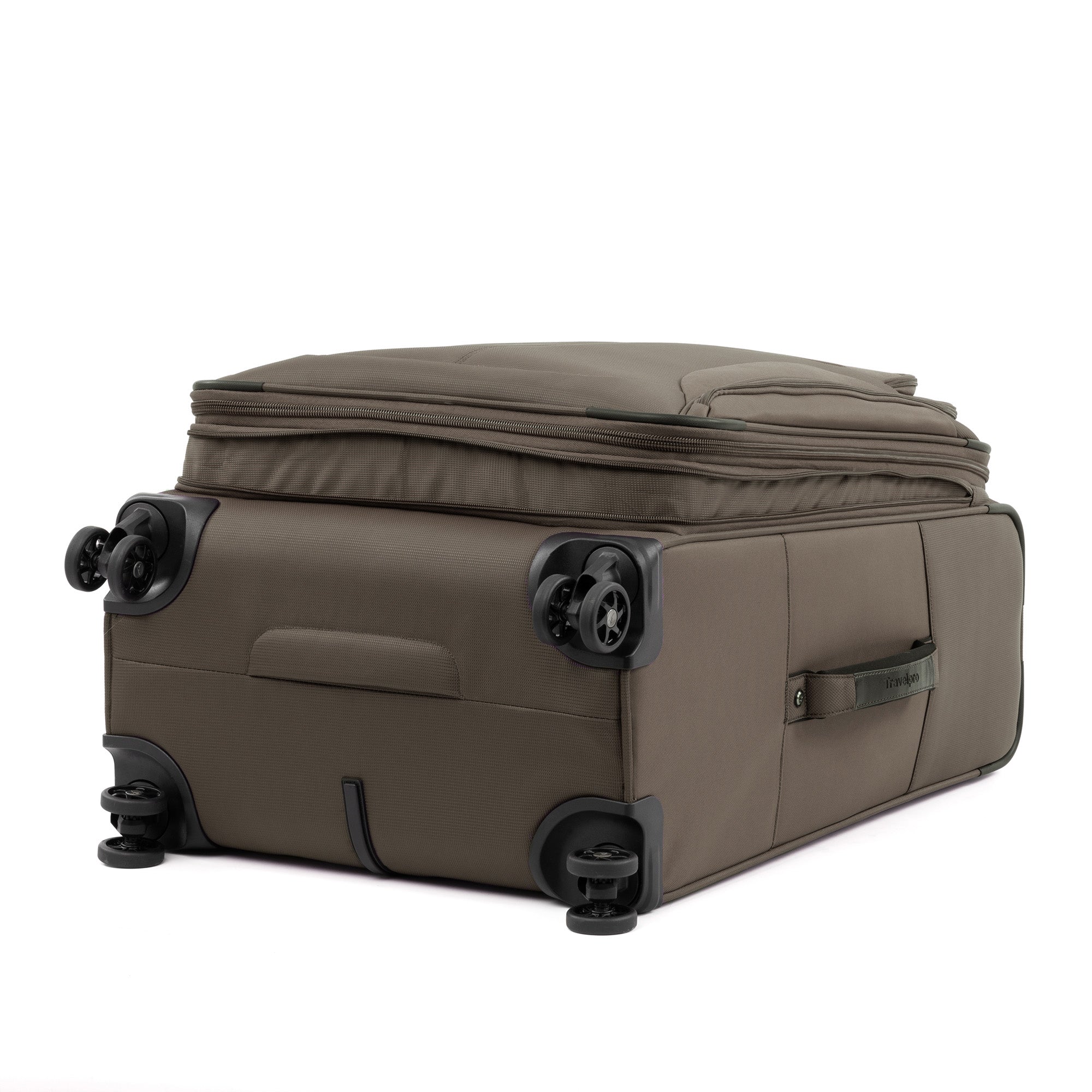 Travelpro Tourlite Softside 25" Expandable Luggage with 4 Spinner Wheels, Lightweight Suitcase, Checked Medium ( Espresso , Checked-Medium 25-Inch ) Espresso Checked Medium 25 Inch U1