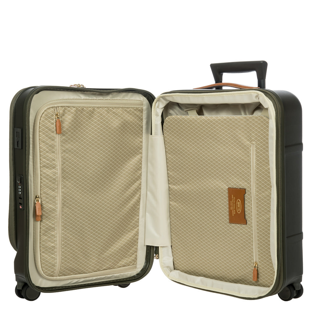 Bric's Bellagio 3.0 21" Carry-On Expandable Spinner w/Pocket ( Olive , 21-Inch w/ Pocket ) Olive 21 Inch W Pocket U1