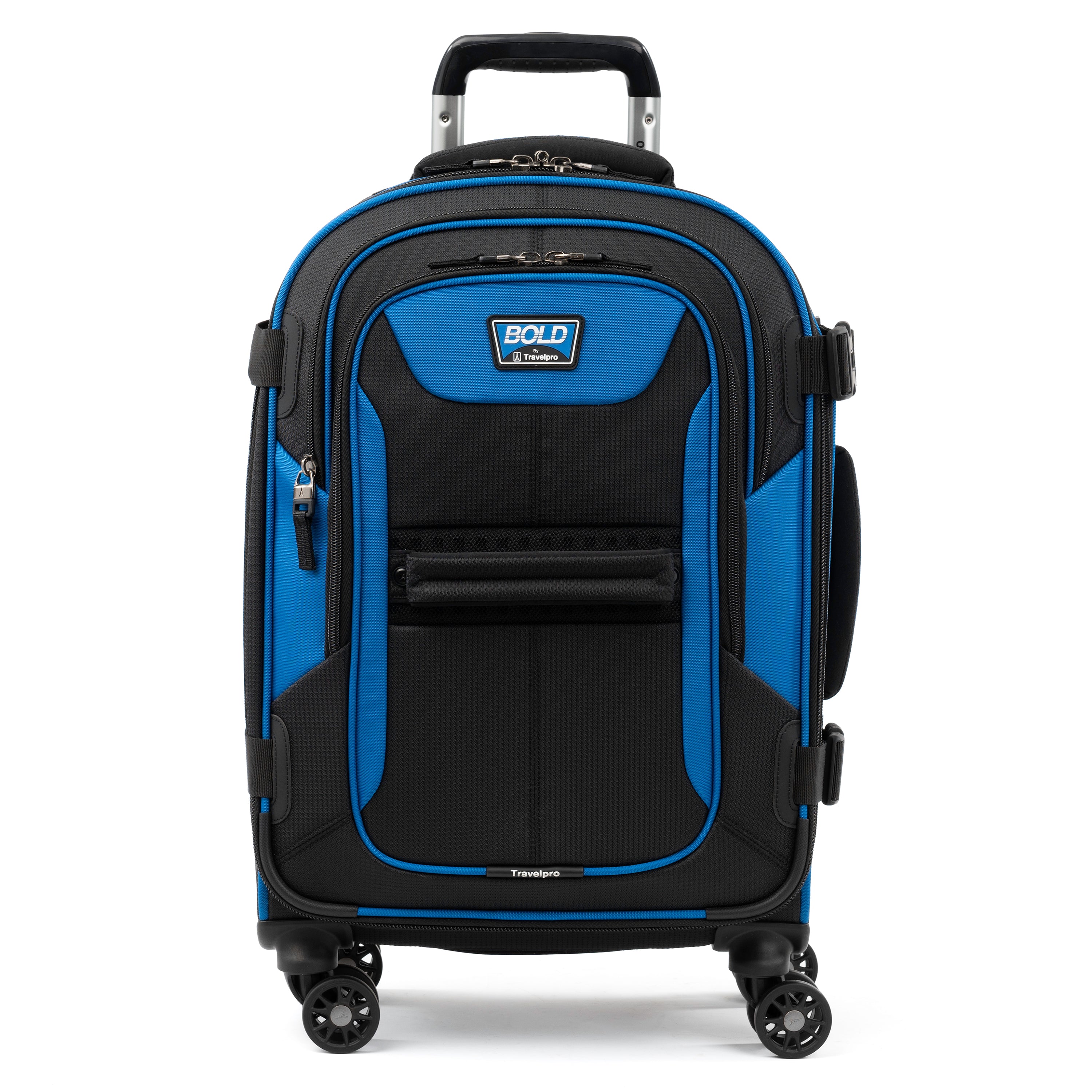 Travelpro Bold-Softside Expandable Luggage with Spinner Wheels ( Blue/Black , Carry-On 21-Inch ) Blue/Black Carry On 21 Inch U8