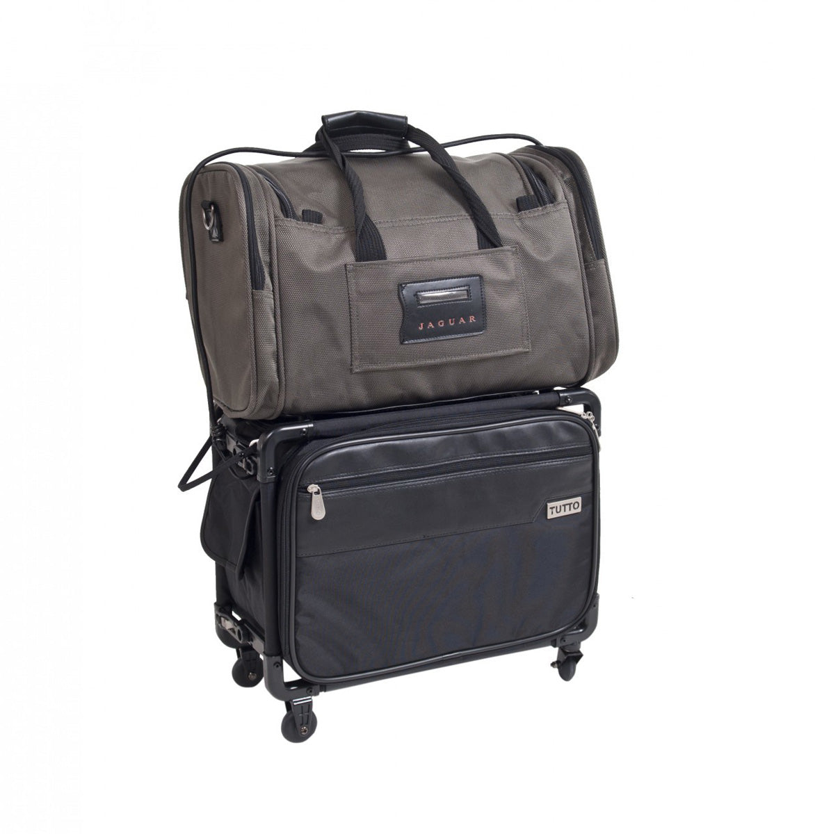 Tutto Lightweight Foldable Office on Wheels ( Black , 17-inch ) Black 17 Inch U1