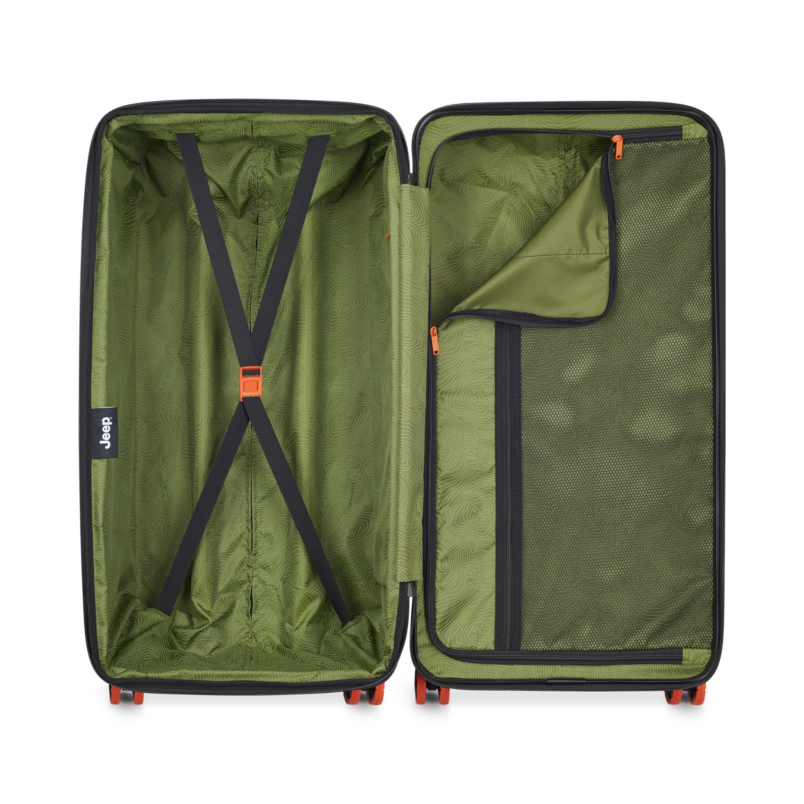 Jeep JH002B Hardside Expandable Luggage with Spinner Wheels ( Warm Sand , Checked-Large 29 Inch ) Warm Sand Checked Large 29 Inch U1