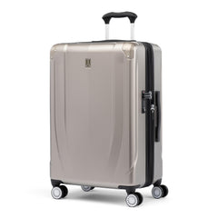 Travelpro Pathways 3 Hardside Expandable Luggage, 8 Spinner Wheels, Lightweight Hard Shell Suitcase ( Champagne , Checked Medium 25 Inch ) Champagne Checked Medium 25 Inch U5