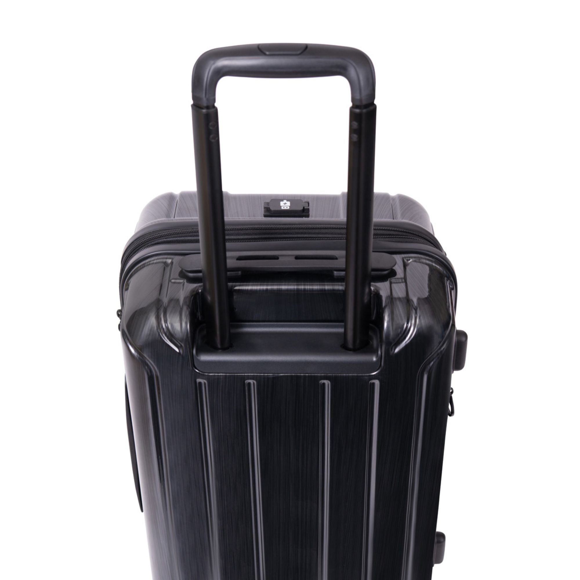 NONSTOP New York Elite Luggage Expandable Lightweight Spinner Wheels hard side shell Travel Suitcase Set, TSA Lock, Double USB Port, 3 packing cubes ( Black , 6-Piece Set ) Black 6 Piece Set U2