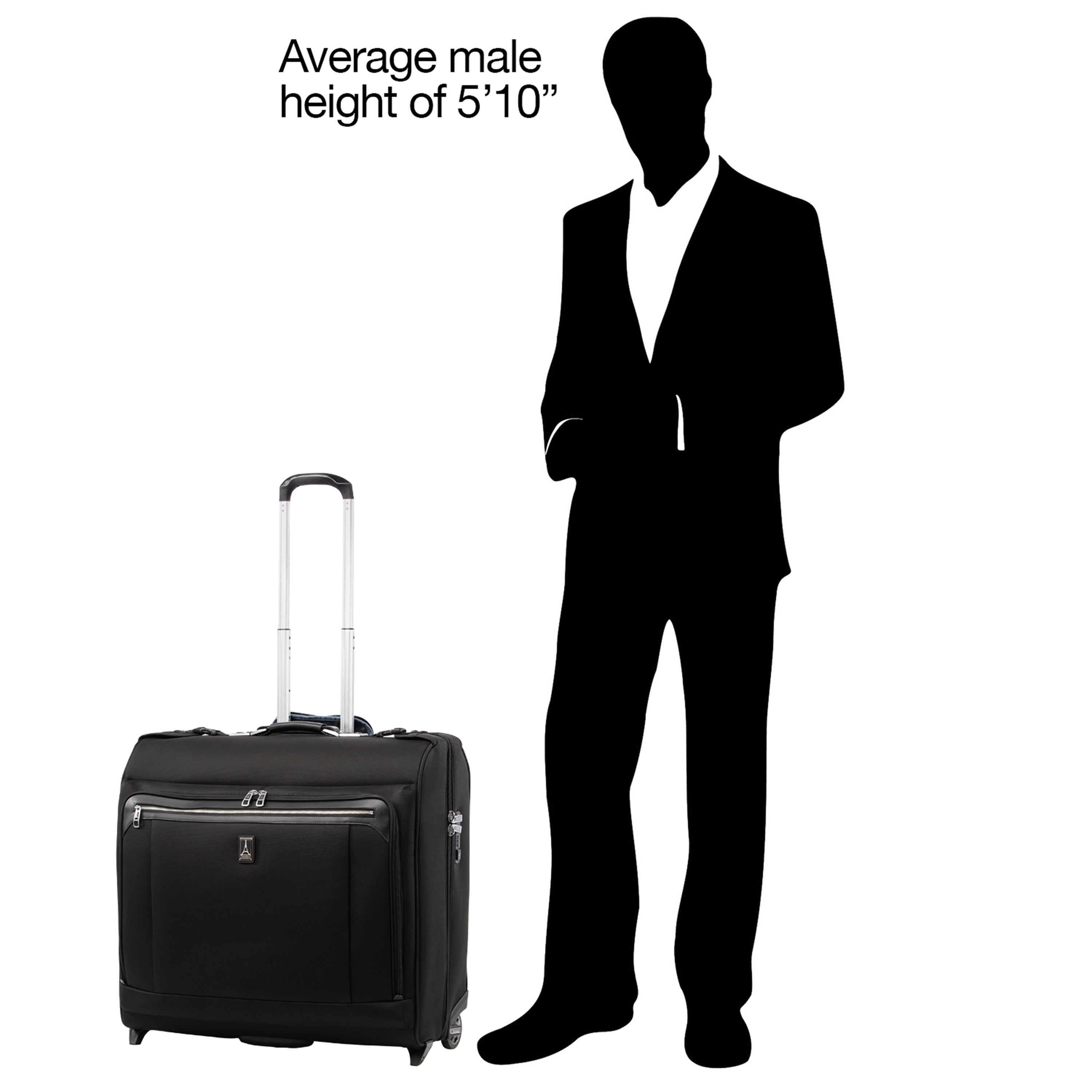 Travelpro Platinum Elite 50" Rolling Garment Bag ( Shadow Black , One Size ) Shadow Black One Size U10