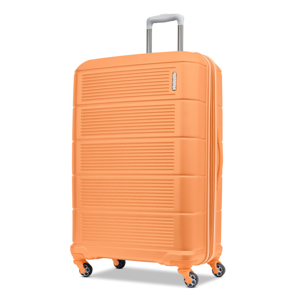 American Tourister Stratum 2.0 Hardside Spinner Luggage Collection ( Papaya , 28-Inch Checked-Large ) Papaya 28 Inch Checked Large U4