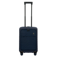 Brics B|Y Ulisse Carry-On Spinner  Lightweight Hard Shell Luggage, Smooth 360 Double Wheels, TSA Combination Lock, USB Port & Interior Organization - 21 Inch with Pocket ( Ocean Blue , One Size ) Ocean Blue One Size U1