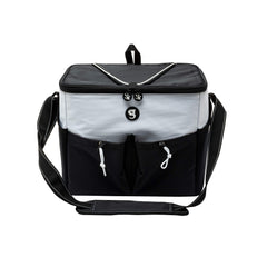 Geckobrands Large 15 bottle / 24 Can Cooler with Removable Hard Liner ( White/Black , One Size ) White/Black One Size U1