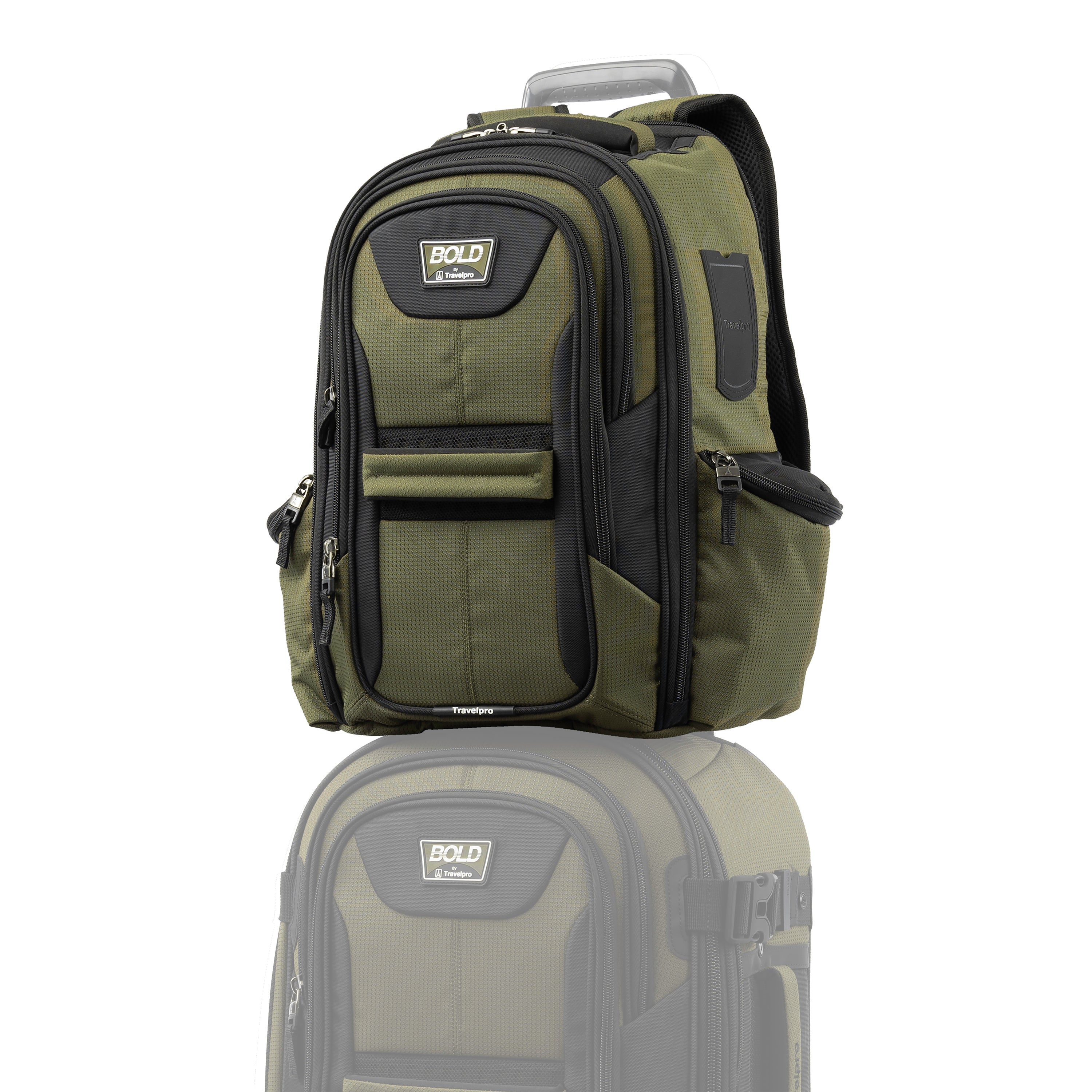 Travelpro Bold Lightweight Laptop Backpack Olive/Black One Size U2
