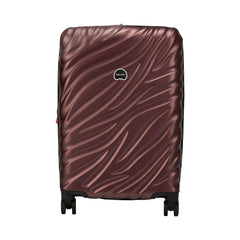 Delsey Alexis Lightweight Luggage, 4-Wheel Spinners Hardshell Suitcase, Expandable with TSA Lock  ( Burgundy , Checked-Large 29-Inch ) Burgundy Checked Large 29 Inch U7