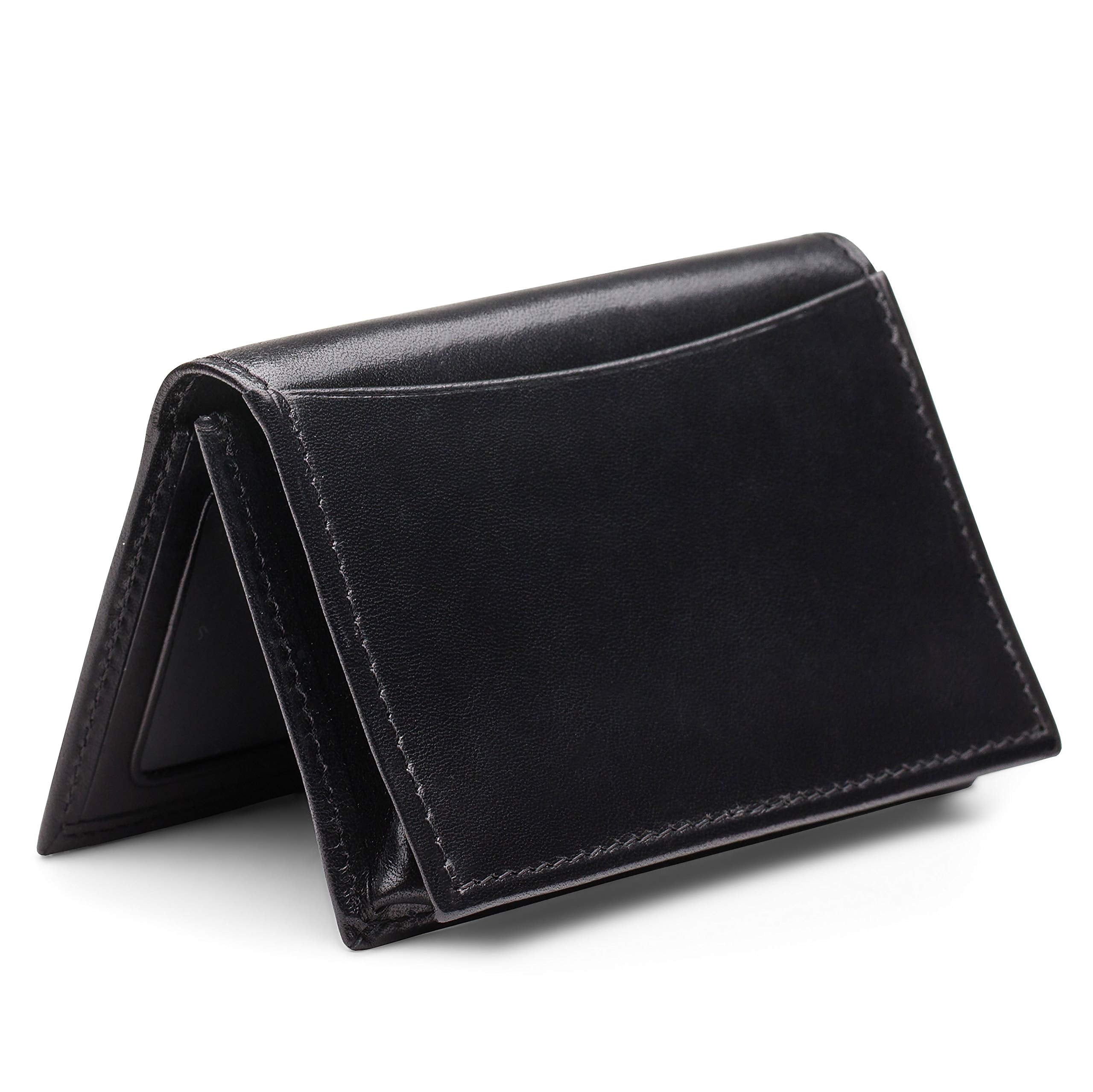 Bosca Men's Wallet, Old Leather Full Gusset 2-Pocket Card Case Wallet with I.D. Window ( Black , One Size ) Black One Size U4