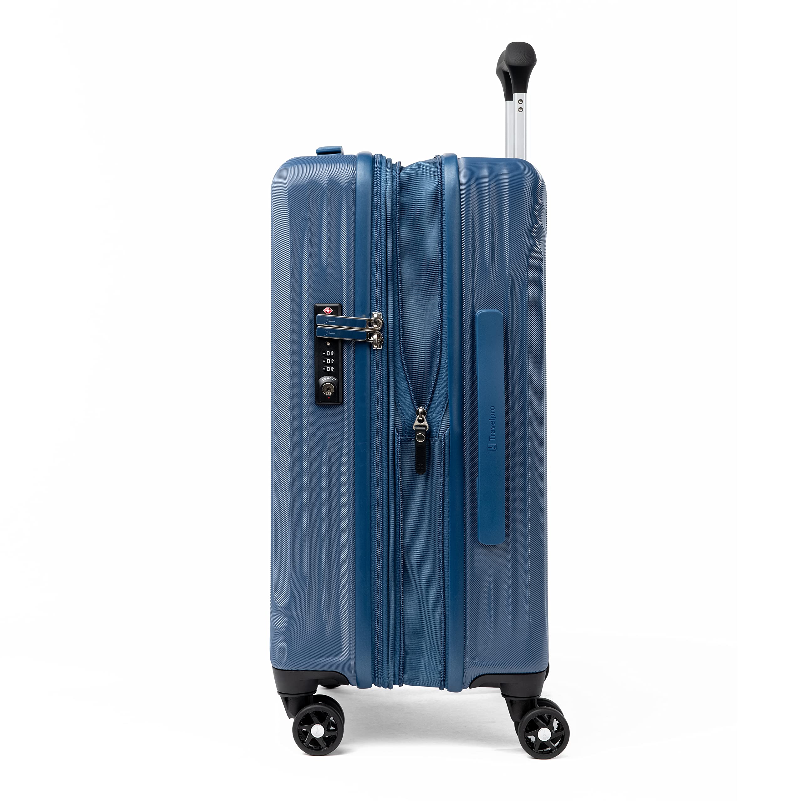Travelpro Maxlite Air Hardside Expandable Luggage, 8 Spinner Wheels, Lightweight Hard Shell Polycarbonate Ensign Blue Carry On 21 Inch U6