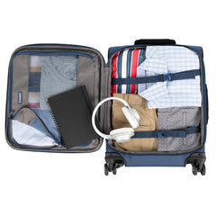 Travelpro Tourlite Softside Expandable Luggage with 4 Spinner Wheels, Lightweight Suitcase, Men and Women ( Blue , Carry-On 19-Inch ) Blue Carry On 19 Inch U8