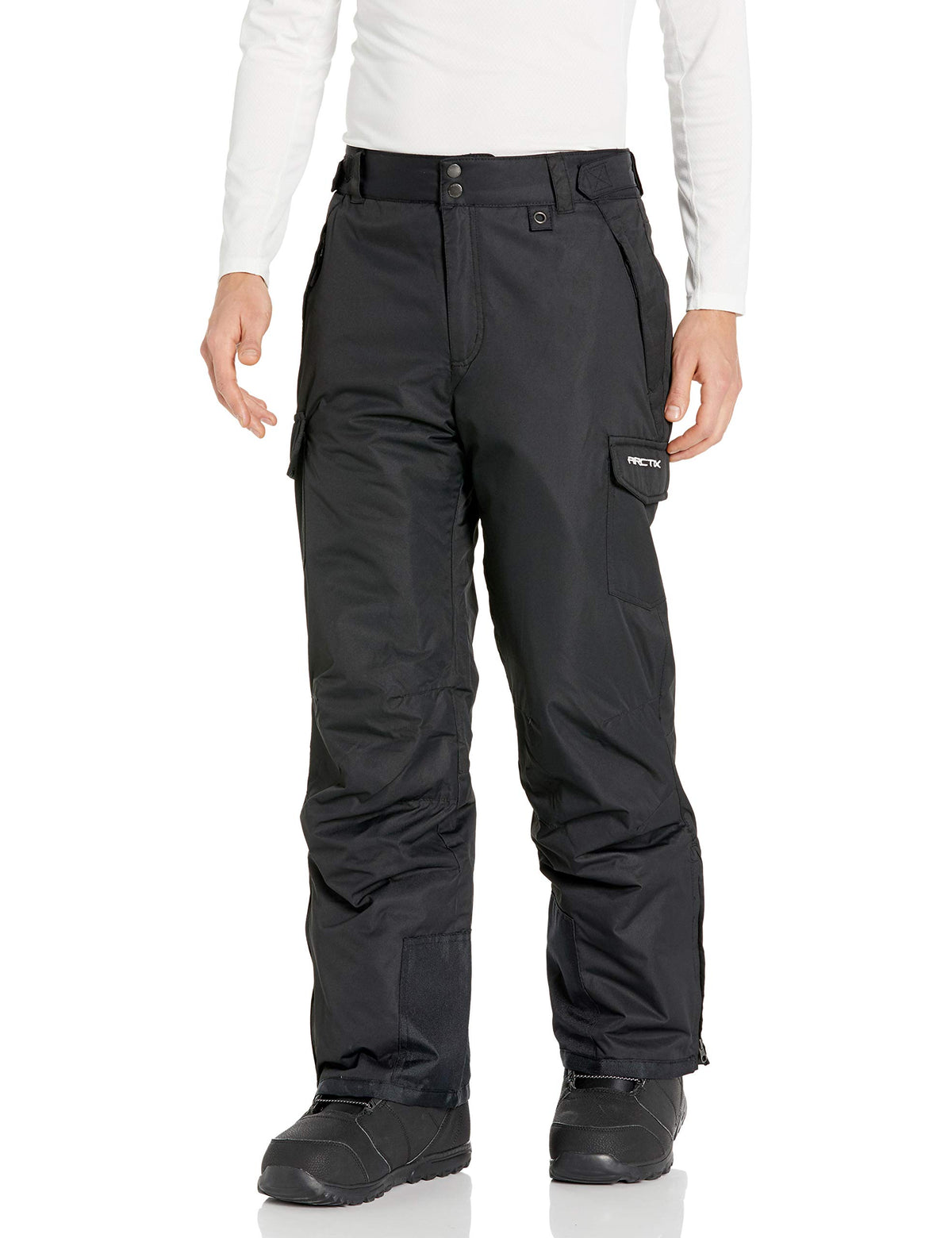 Arctix Men's Insulated Snowsports Cargo Pant ( Black , 4X-Large/32" Inseam ) Black 4 X Large 32 Inseam U16