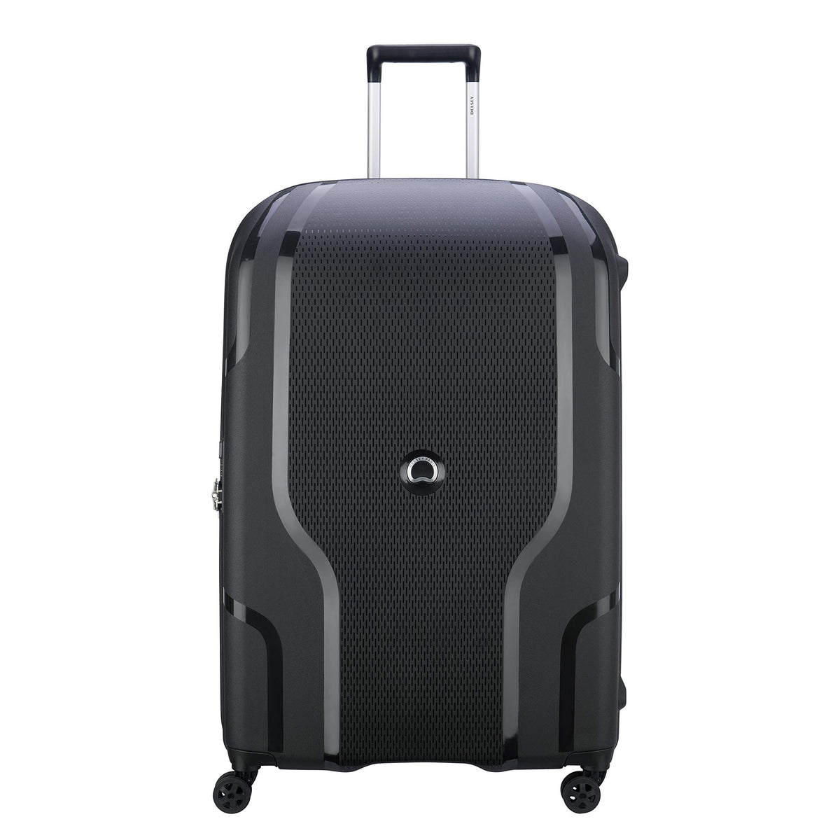 DELSEY Paris Clavel Hardside Expandable Luggage with Spinner Wheels ( BLACK , Checked-Large 30 Inch ) BLACK Checked Large 30 Inch U16