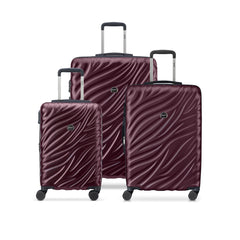 Delsey Alexis Lightweight Luggage, 4-Wheel Spinners Hardshell Suitcase, Expandable with TSA Lock  ( Burgundy , 3-piece Set (21"/25"/29") ) Burgundy 3 Piece Set 21 25 29 U4