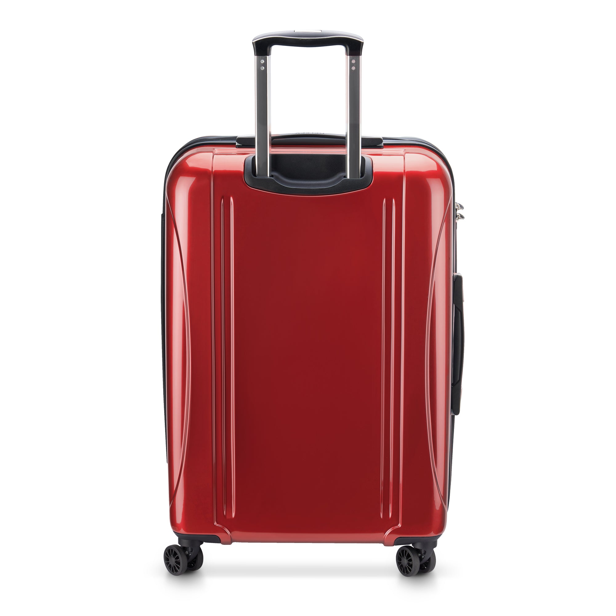 DELSEY Paris Helium Aero Hardside Expandable Luggage with Spinner Wheels ( Brick Red , Checked-Medium 25 Inch ) Brick Red Checked Medium 25 Inch U6