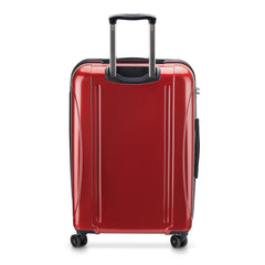 DELSEY Paris Helium Aero Hardside Expandable Luggage with Spinner Wheels ( Brick Red , Checked-Medium 25 Inch ) Brick Red Checked Medium 25 Inch U6