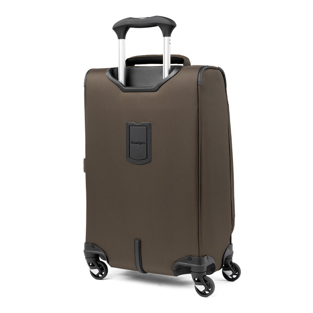 Travelpro Maxlite 5 Softside Expandable Luggage with 4 Spinner Wheels, Lightweight Suitcase, Men and Women Mocha Carry On 21 Inch U19