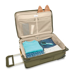 Briggs & Riley Baseline Essential 2-Wheel Carry-On ( Olive , One Size ) Olive One Size U1