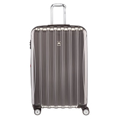 DELSEY Paris Helium Aero Hardside Expandable Luggage with Spinner Wheels - Brushed Charcoal/Checked-Large 29 Inch