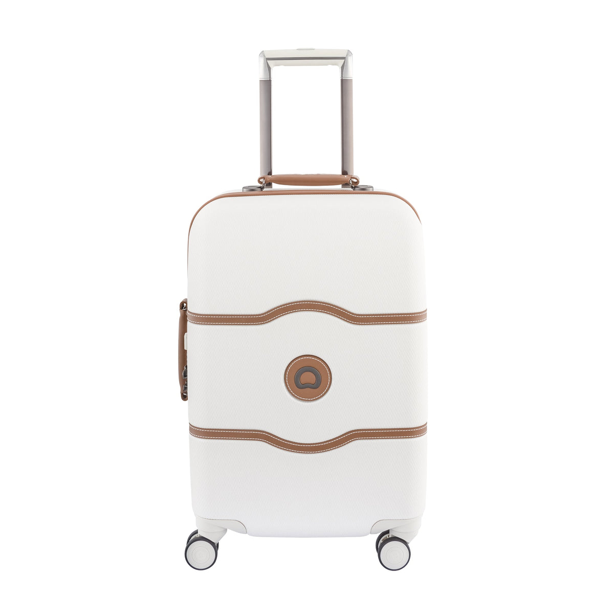 DELSEY Paris Chatelet Air 2.0 Hardside Luggage with Spinner Wheels - Champagne White/Carry-on 21 Inch, with Brake