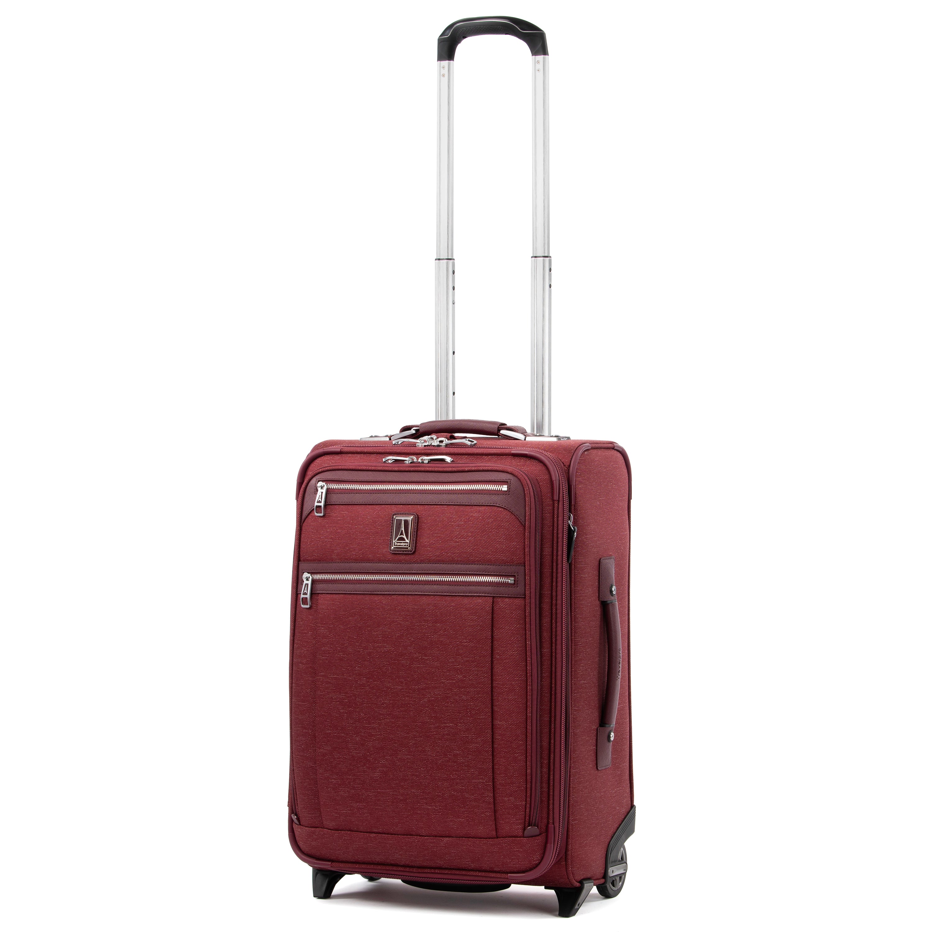 Travelpro Platinum Elite Softside Expandable Luggage, 2 Wheel Upright Suitcase, USB Port, Men and Women U1