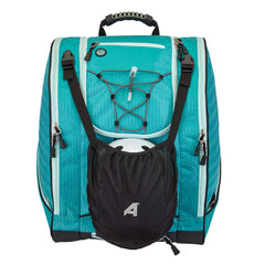 Athalon Everything Ski Boot Bag and Backpack Plus– Ski - Snowboard – Holds Everything – (Ski Boots, Helmet, Goggles, Gloves) - Teal/Mint/One Size