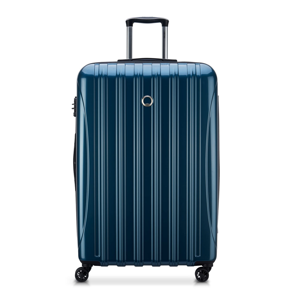 DELSEY Paris Helium Aero Hardside Expandable Luggage with Spinner Wheels - Teal/Checked-Large 29 Inch