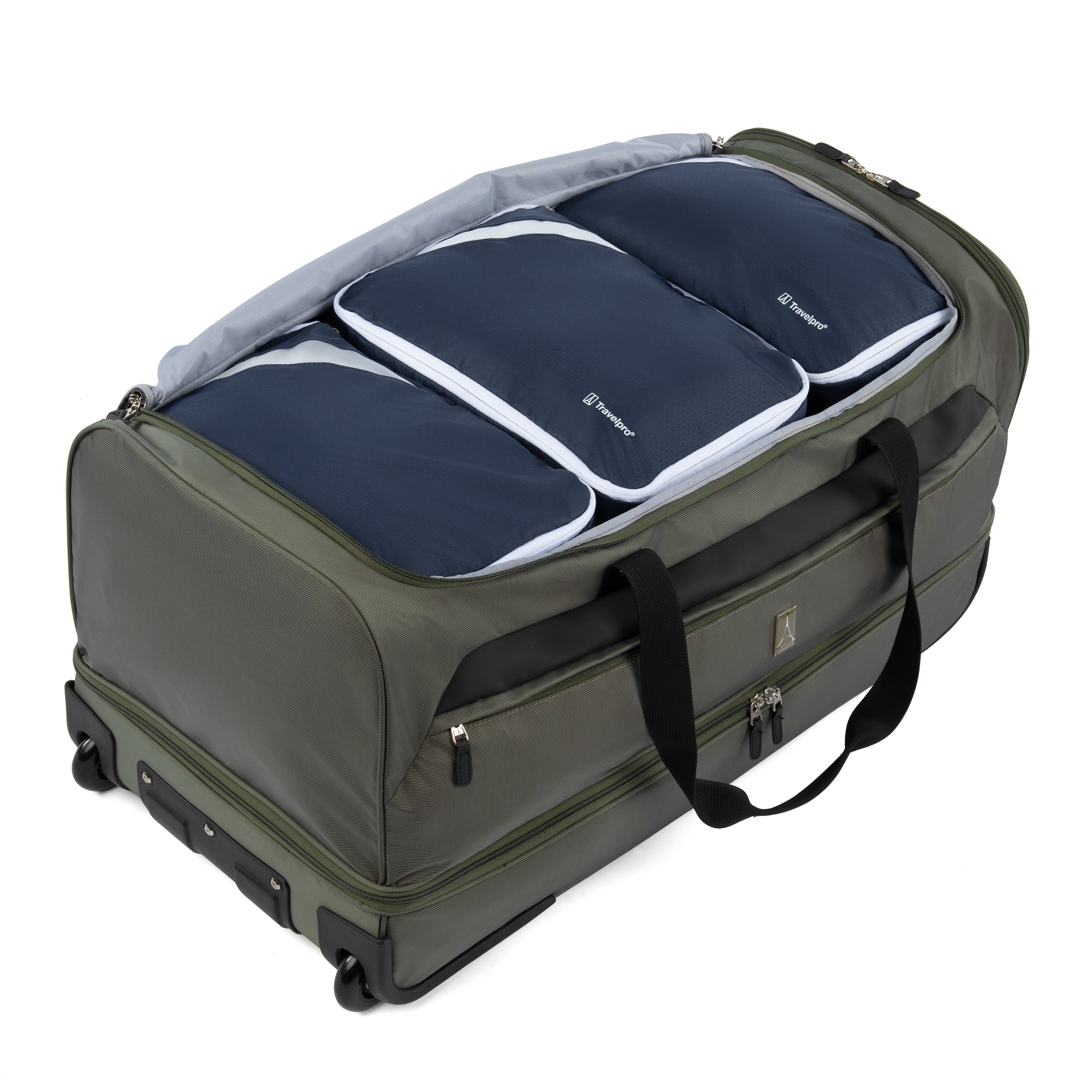 Travelpro Roadtrip 30 Drop-Bottom Rolling Duffel with Packing Cubes U2