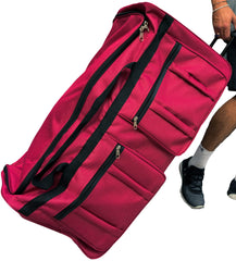 Gothamite 36-inch Rolling Duffle Bag with Wheels, Luggage Bag, Hockey Bag, XL Duffle Bag With Rollers, Heavy Duty (Fuchsia) U1