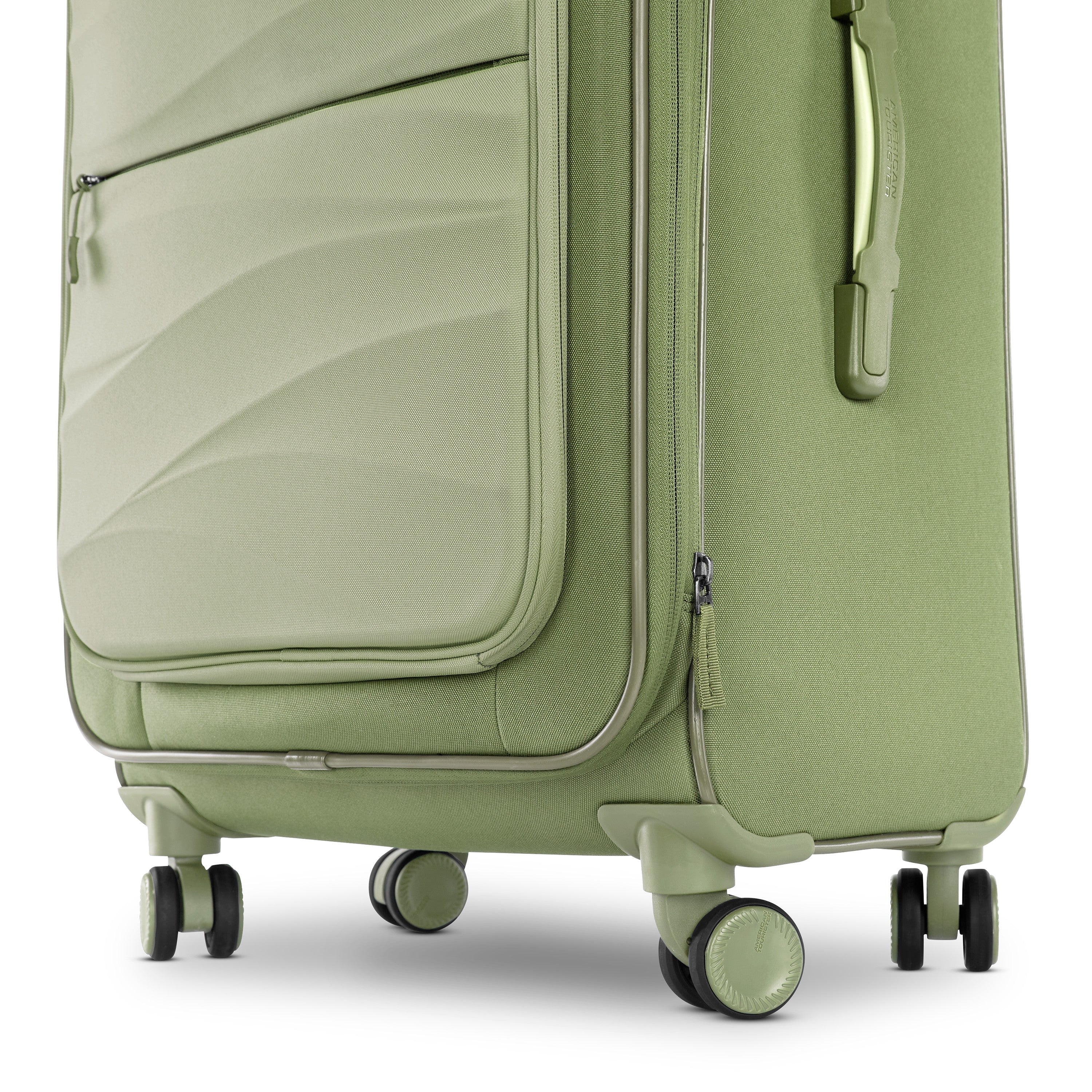 American Tourister Cascade Softside 4 Wheel Spinner, TSA Lock, Lightweight Suitcase, Men and Women U1