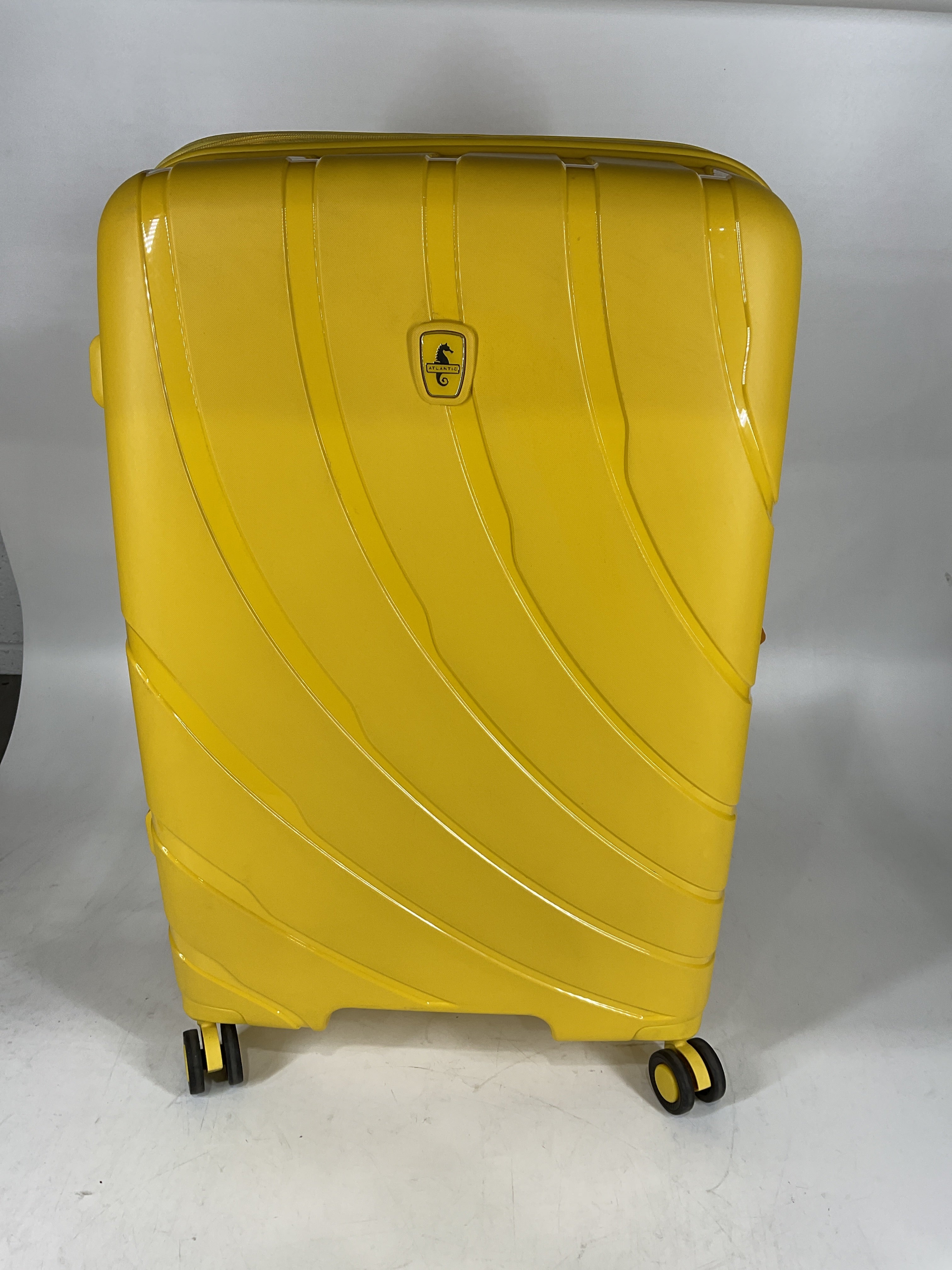 Atlantic Convertible Medium to Large Checked Expandable Hardside Spinner - Sunshine Yellow/One Size